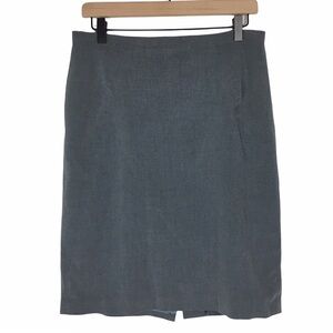 BCBGMAXAZRIA Skirt Pencil Solid Grey Career Work Suit Minimalist Neutral Size 6